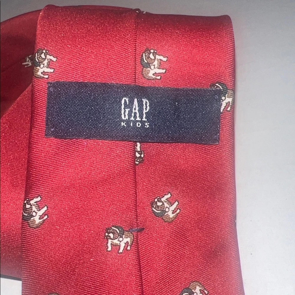 GAP Kids Christmas Bulldog Tie
